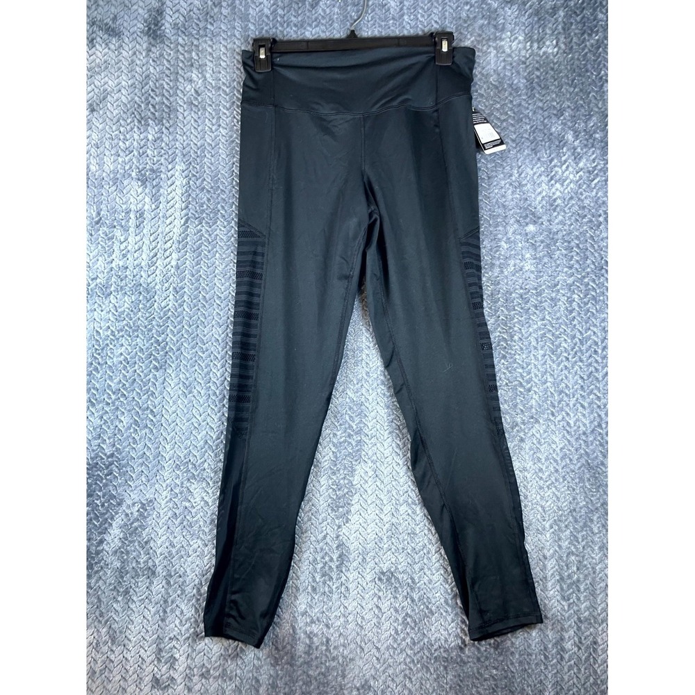 Champion Leggings Womens XL Black Mesh Sides Gym Workout High Waist B9508-AWZ